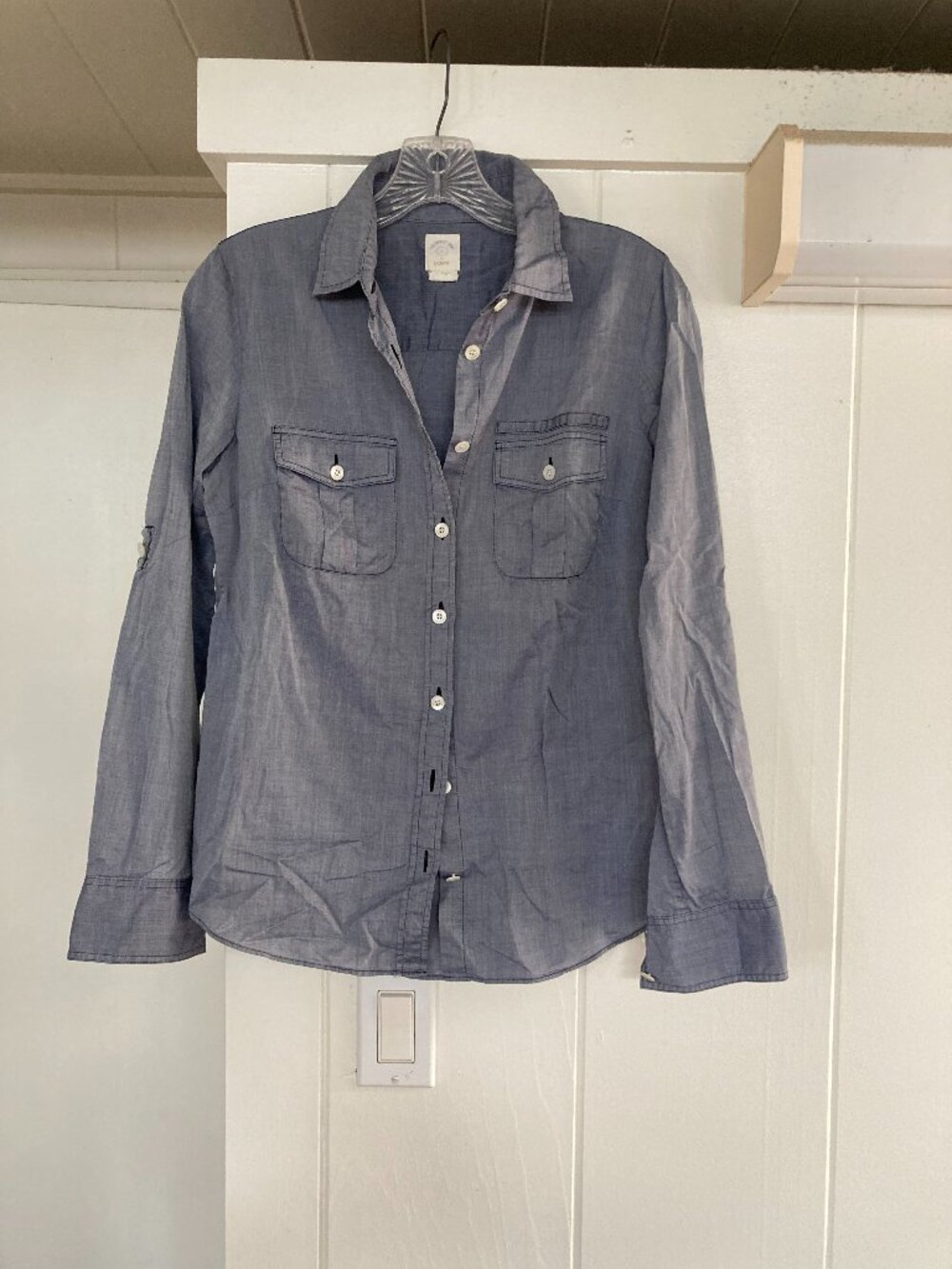 J Crew Cotton Chambray Buttondown Shirt